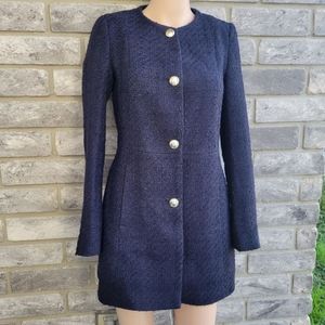Zara navy long blazer
